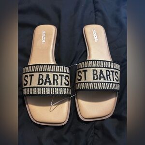 NWOT St. Barts Square Toed Sandal Size 11